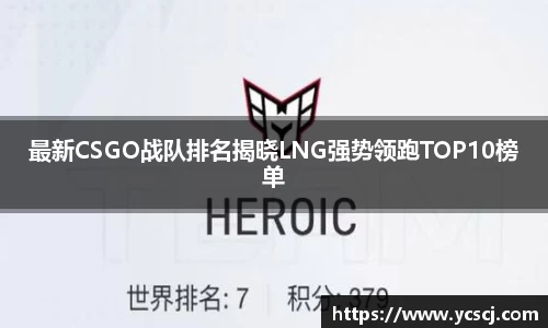 最新CSGO战队排名揭晓LNG强势领跑TOP10榜单